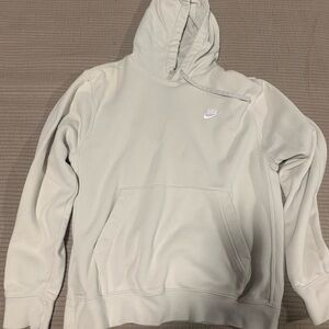 Nike Men's Cream Hoodie